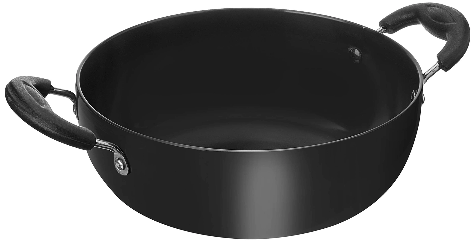 Hard Anodized Deep Kadhai (1 litre)
