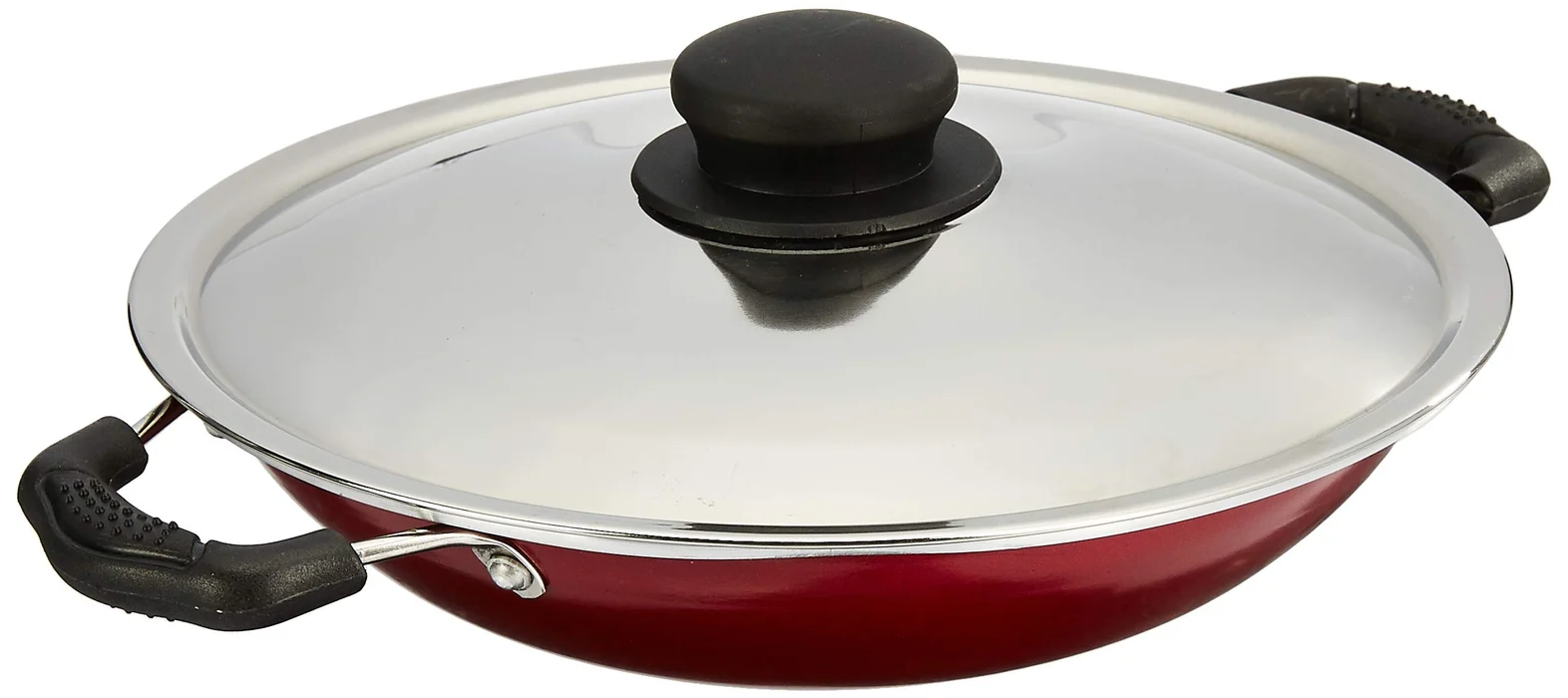 Non Stick Appachetty/Wok with Lid (22cm, 2 layer coating)