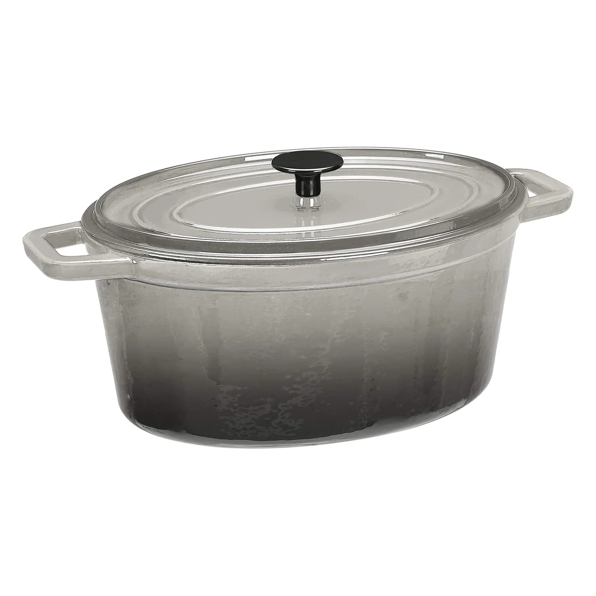 Premium Enameled Cast Iron Oval Dutch Oven, 6.3-Quart, Deep Grey