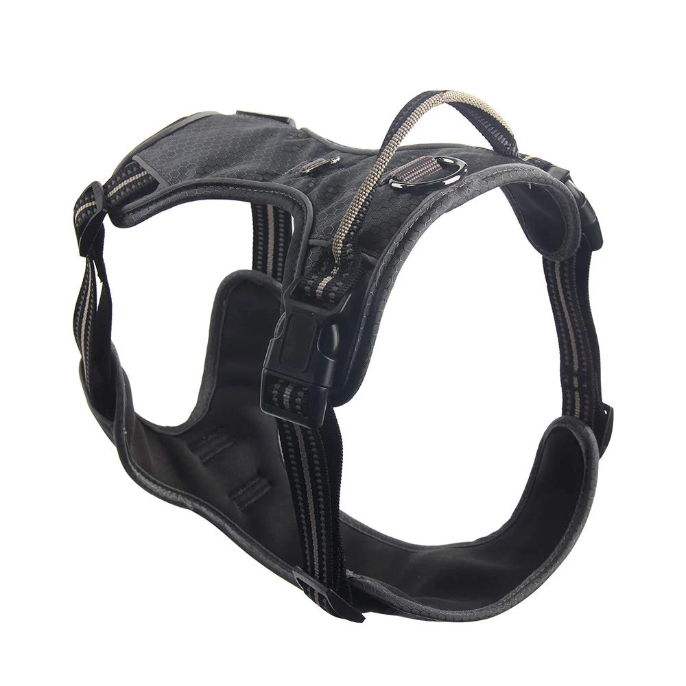 . No Pull Size adjustable Dog Harness everyday wearing Puppies Vest, Easy On and off, Convenient for Adventure, Outdoor training, Hiking, Walking, Running, and Sporting, Large