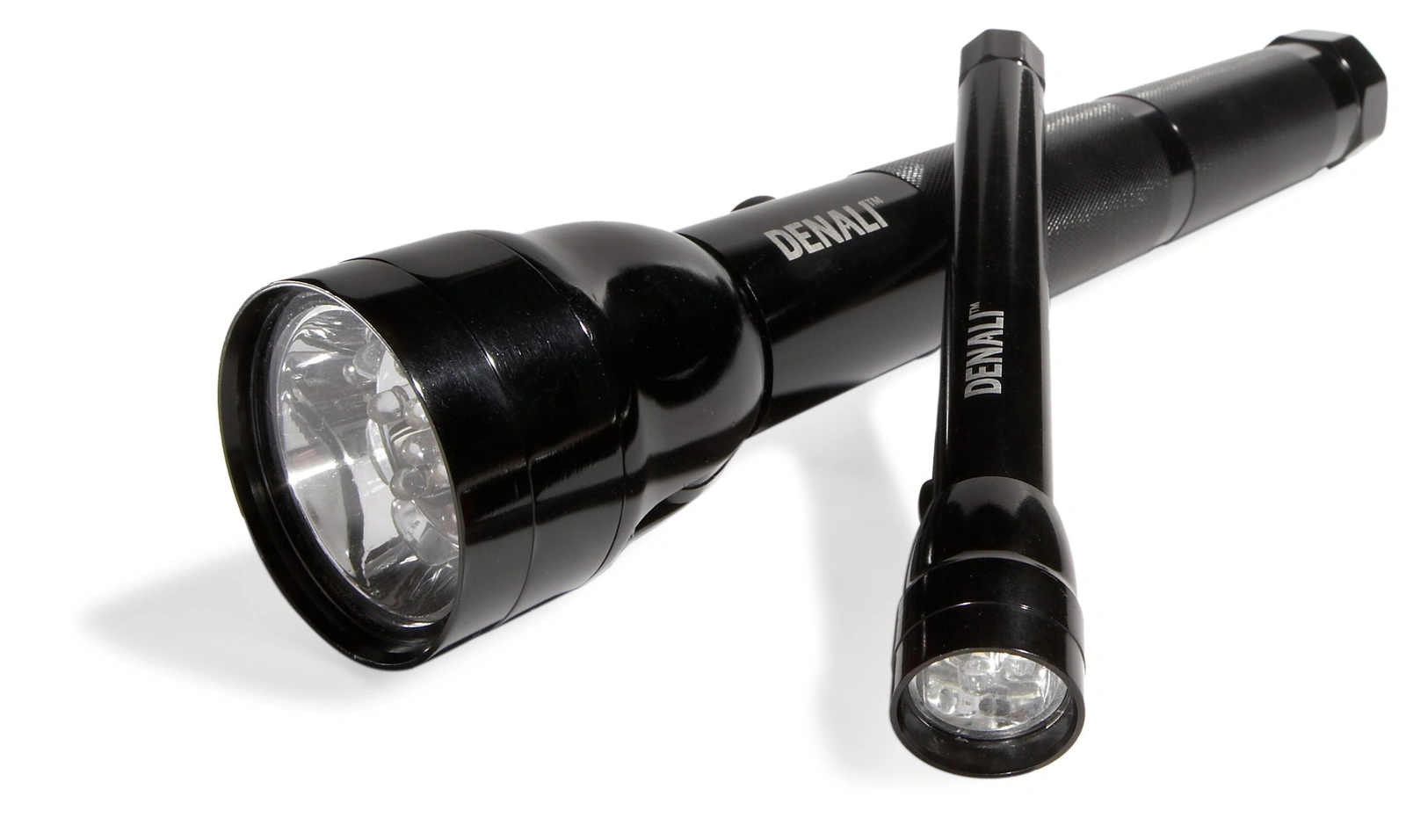 LED Aluminum Flashlight Set, 2-AA and 3-D-Cell