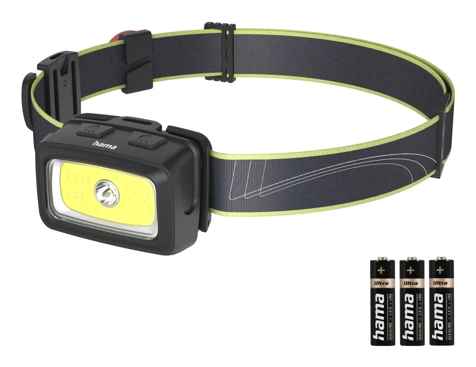 HL350 Black, Blue, Yellow Headband flashlight LED