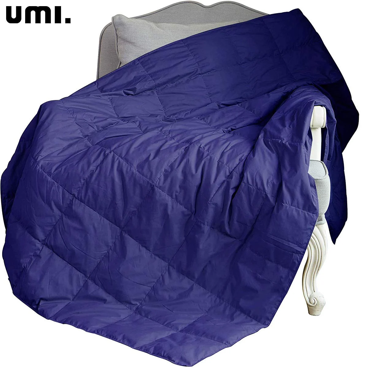 Lightweight Down Throw Blanket, 127 x 178 cm, Navy