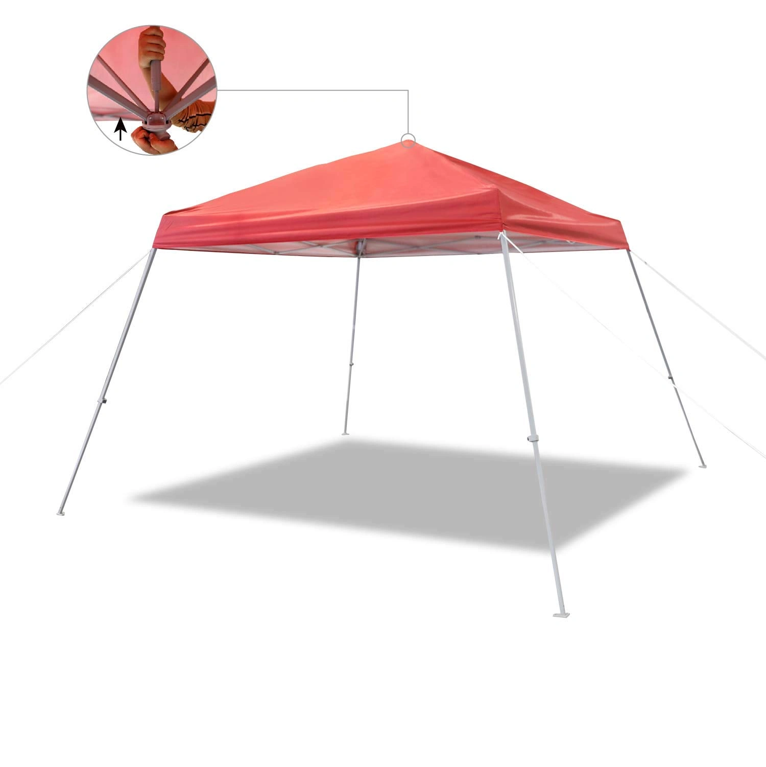 8 x 8 ft One-Push Pop-Up Canopy, Red