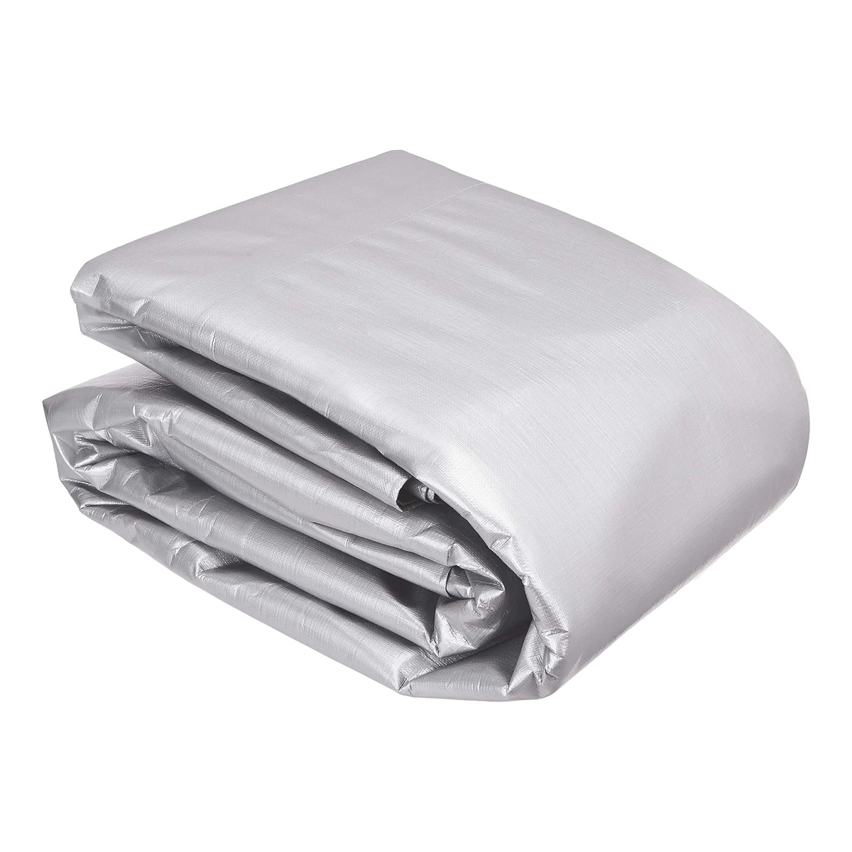 multi-purpose waterproof poly tarp cover, silver-coloured/black